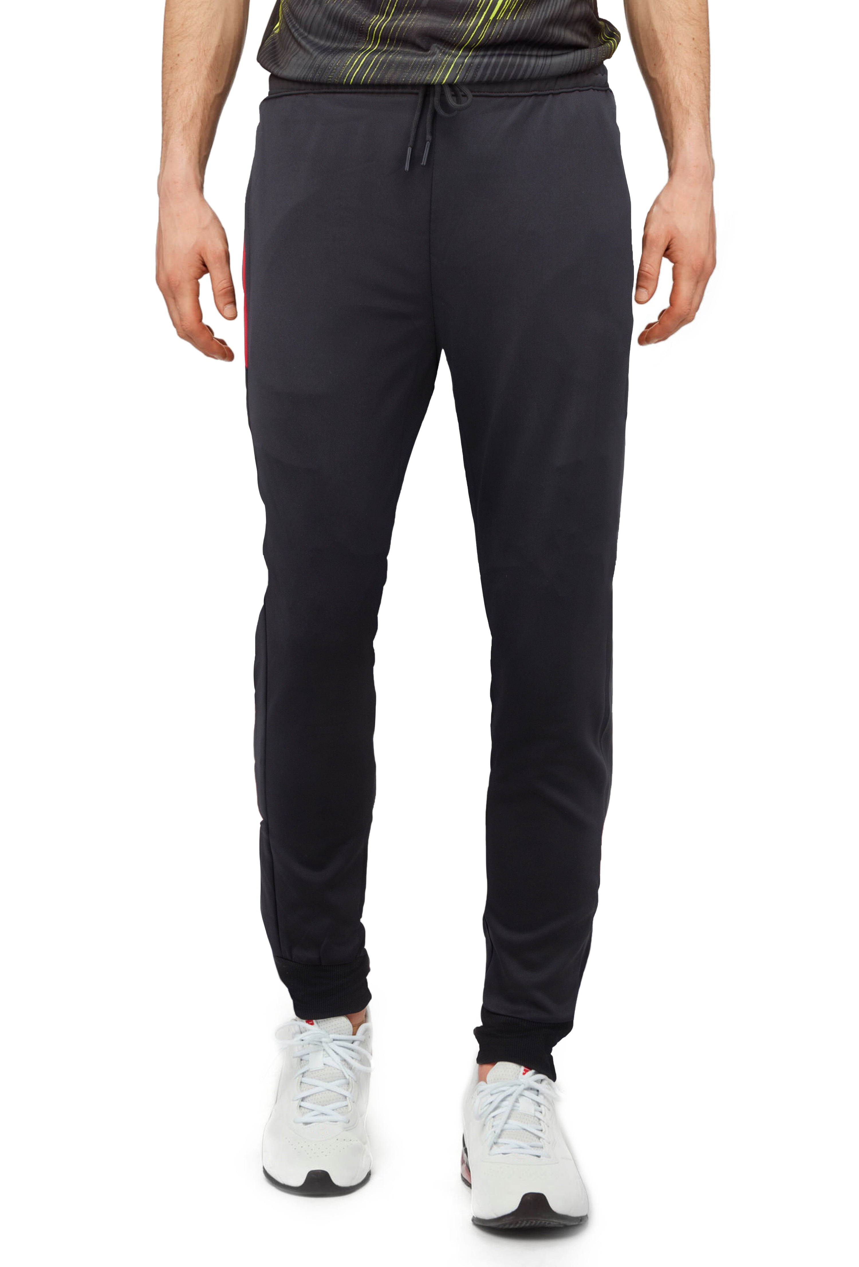 The Gym People Men's Fleece Joggers Pants with Deep Pockets Athletic Loose-fit  Sweatpants for Workout, Running, Training, Fleece Lined Black, Small :  : Fashion