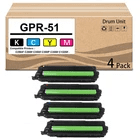 CULater GPR-51 Drum Unit Use with C250iF C255If C350If C350P C355If C1325If C1335If Printers .(4 pack)
