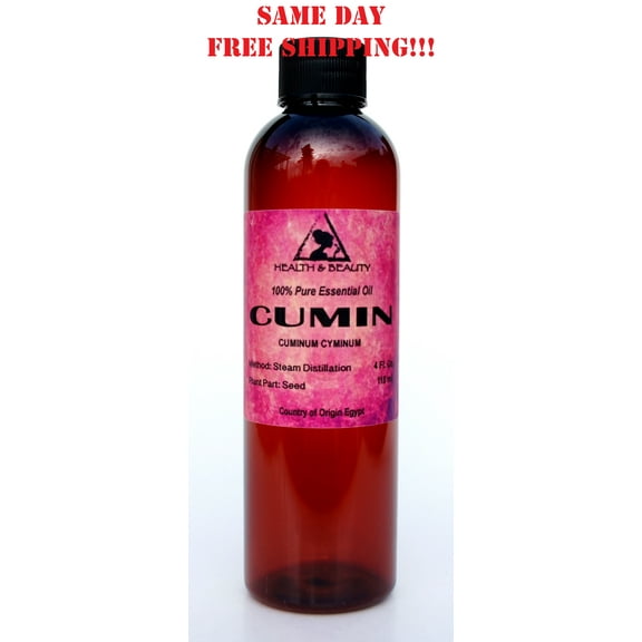 CUMIN ESSENTIAL OIL AROMATHERAPY NATURAL 100% PURE 4 OZ