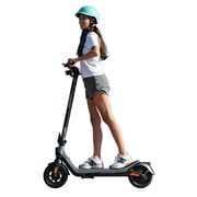 CUNFON Electric Scooter - 650W Max Motor, 10 Inch Tires, Up to 19 Mph ,25 Miles Long Range , Drum Brake & Electronic Brake, Colored Side Lights and APP, Foldable Commuter Electric Scooter