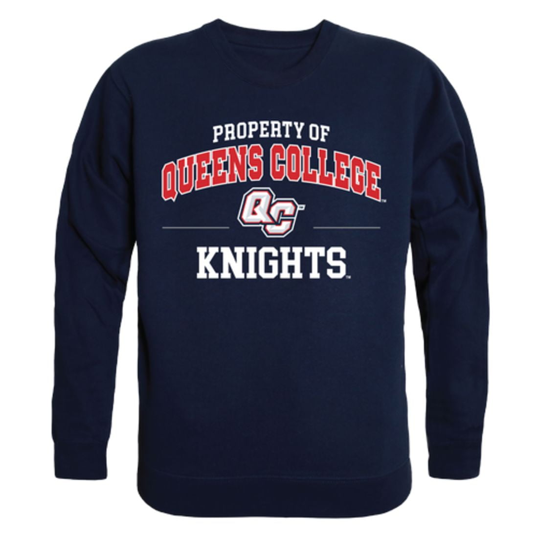 CUNY Queens College Knights Property Crewneck Pullover Sweatshirt Sweater Navy X Large Walmart