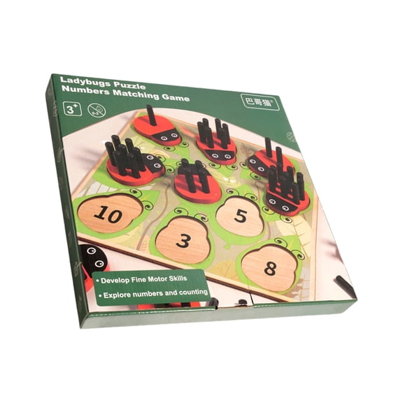 CUNZJIA Building Blocks Wooden 1 Pieces Wood Counting Game Early Learning educational building set for Kids Learning and Play