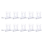 CUNZJIA Card Storage Case 10 Pieces Acrylic Card Display Stand Adjustable trading card storage for Collectors and Game Cards