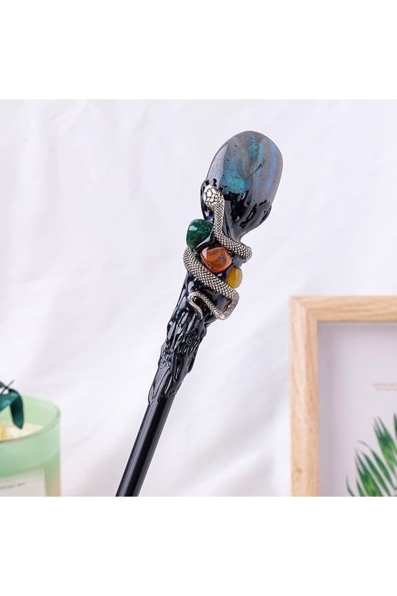 autumn puzzle halloween hoodies christmas shower curtains halloween for women christmas tree skirt 1 Pcs Natural Wand Handmade DIY Wand Halloween Scepter Witch Cane