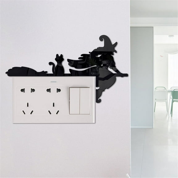 CUNlUDJ9 halloween advent calendar 2025 lit christmas tree christmas tree candles decorations for halloween skeletons for halloween Halloween Door Corner Sign Ornament Halloween Sign Acrylic