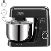 CUOCCO PRO 6.5 Qt Stand Mixer, Mixers for Kitchen, Handles Up to 1100g/2.4 lb Dry Flour, 1200W Peak, 8 Speeds + Pulse, Dough Hook, Beater & Whisk for Bread & Pi