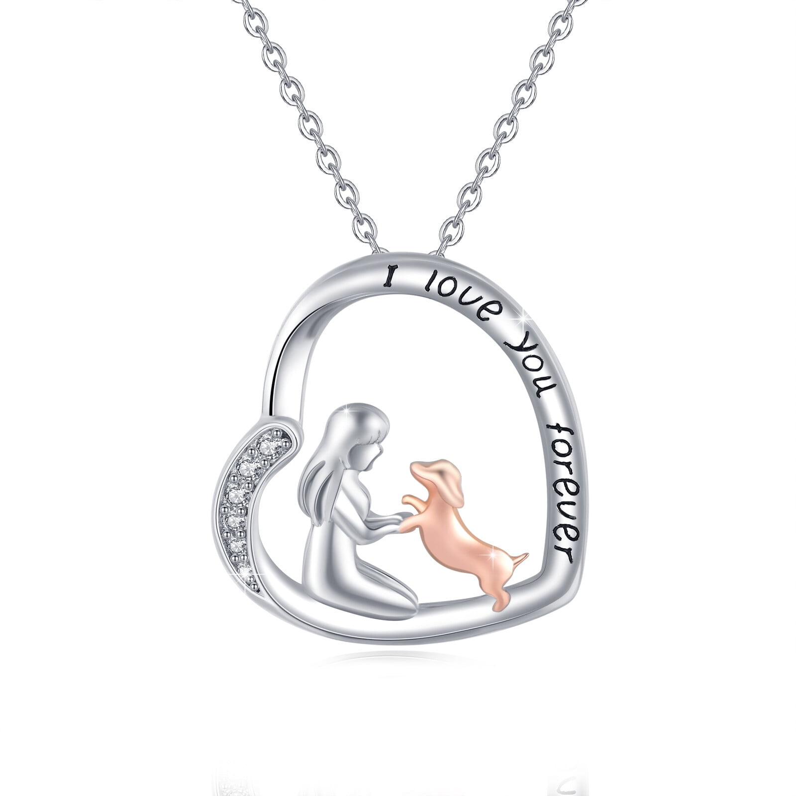 CUOKA MIRACLE Graduation Gifts Pet Dog Necklace Girls Dog Lover Jewelry