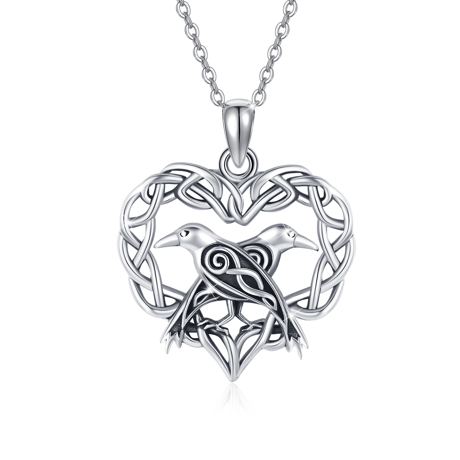 CUOKA MIRACLE Collana Con Teschio E Scheletro In Argento 925 E Acciaio, Regalo Gotico Halloween Uomo Donna