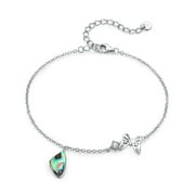 CUOKA MIRACLE Mothers Day Gifts Butterfly Bracelets 925 Sterling Silver Bracelets Adjustable Chain Jewelry Birthday Gift for Girls Teen Daughter Sister Women Wife Mom