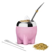 CUOPRU lucky elephant cup, suitable for yerba mate tea, 160ml, small and cute
