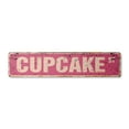 thumbnail image 1 of CUPCAKE Vintage Plastic Street Sign bakery cake cookies sweets candy | Indoor/Outdoor |  36" Wide, 1 of 4