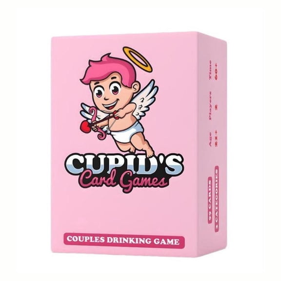 CUPID'S Explosions Cupid Customizable Paper Card Game for Couples-Drinking & Interaction Board Game with Color Box Packaging