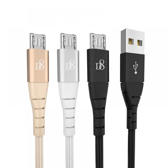 CUPS 3.3FT USB Cable, Android Charger Cable Fast Charging Nylon Braided USB Charging Cord for Android Phones