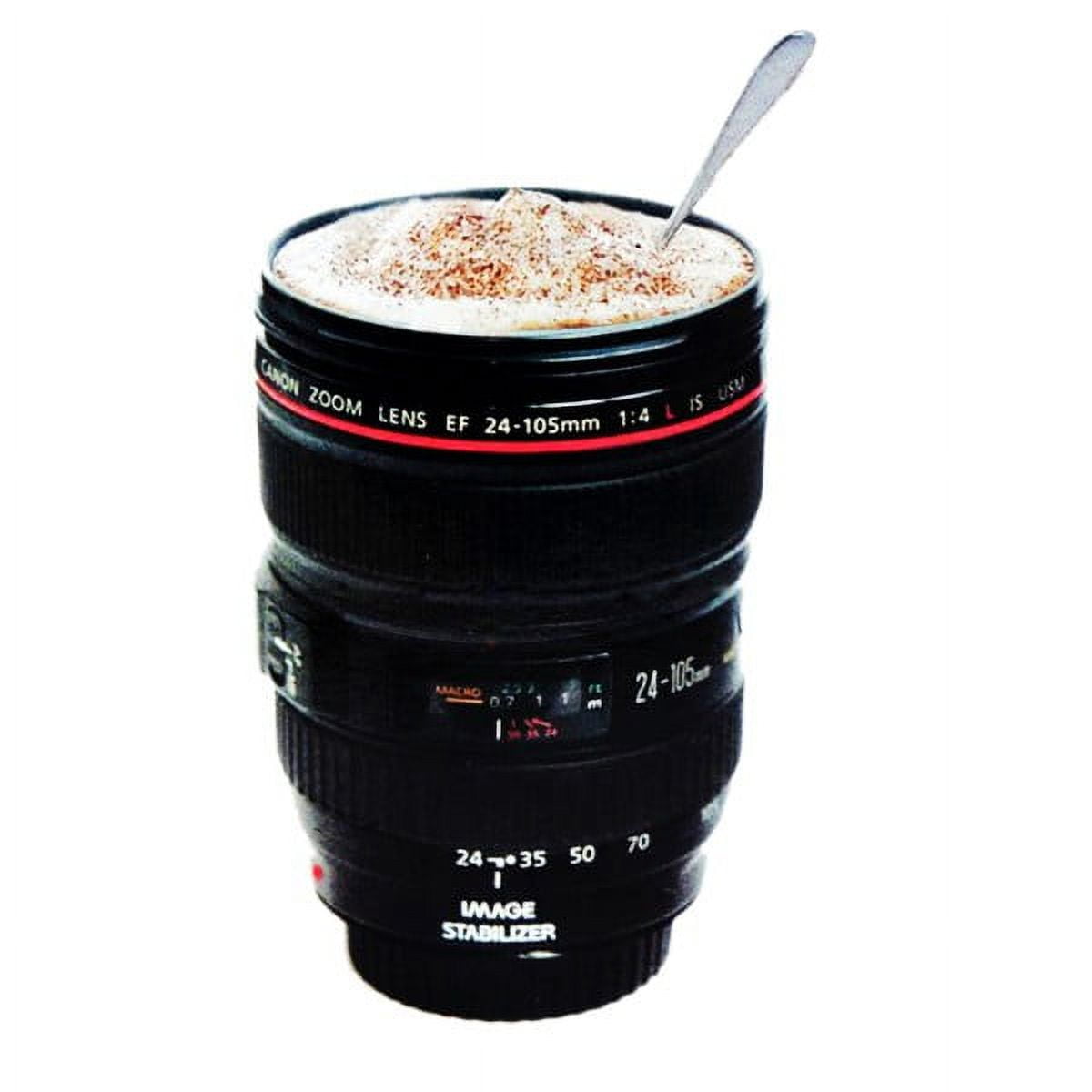 CUPS Camera Lens Coffee Mug -13.5oz, SUPER BUNDLE! (2 LIDS + SPOON ...