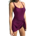thumbnail image 1 of CUPSHE Women's One Piece Swimsuit Scoop Neck Adjustable Straps Knot Front Bathing Suit, 1 of 5