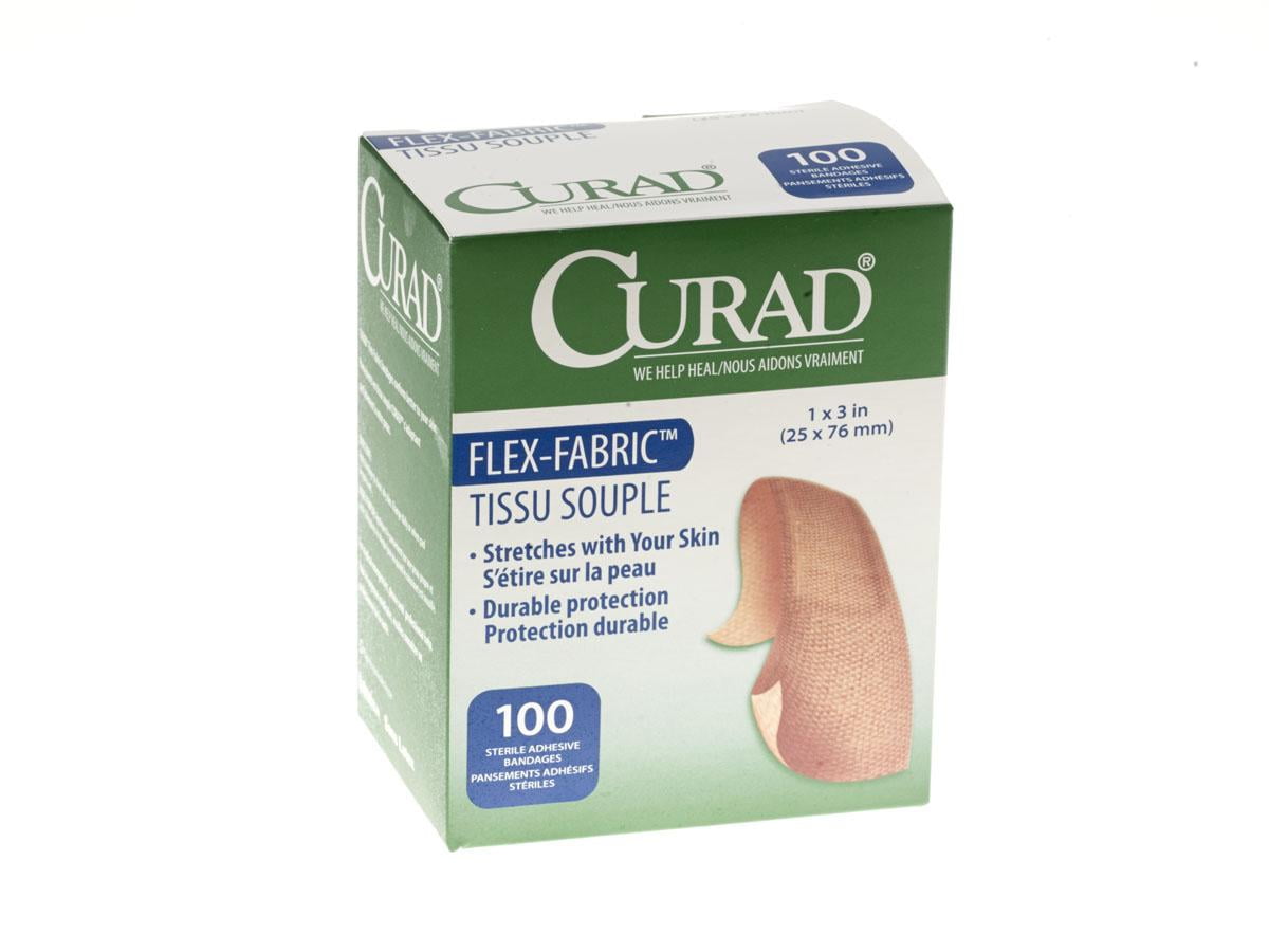 CURAD Fabric Adhesive Bandages,Natural,No