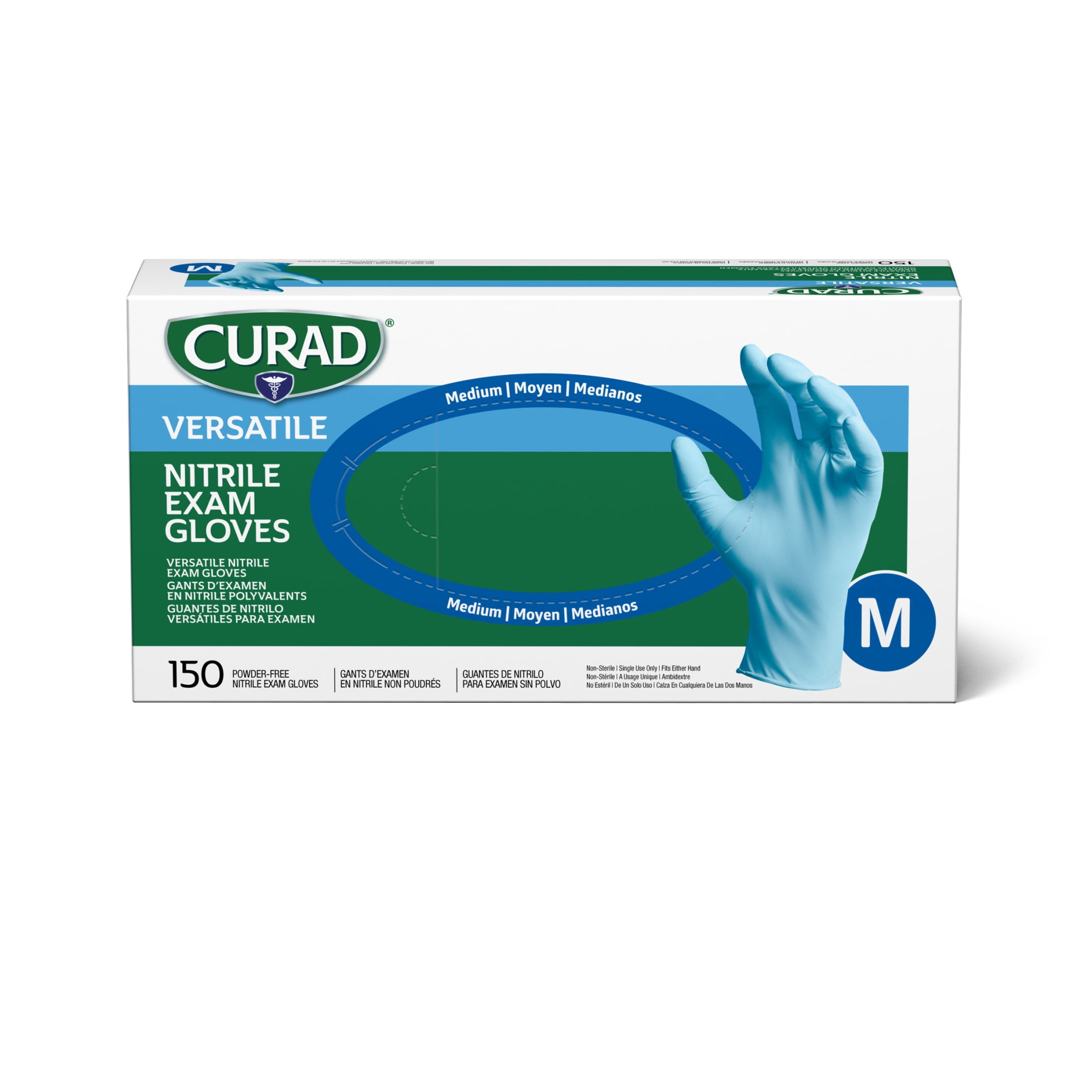CURAD Durable Medical Disposable Nitrile Exam Gloves - First Aid ...