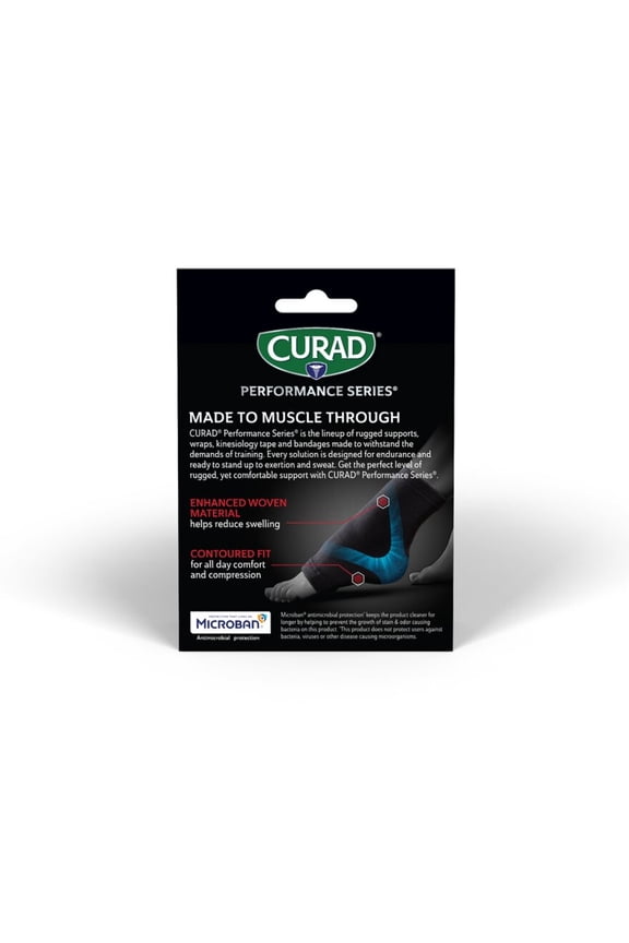 Performance Series Ankle Support, Plantar Fasciitis Relief, Ankle Compression for both Women & Men, Elastic, Black, Small/Medium