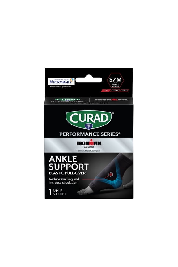 Performance Series IRONMAN Ankle Support, Elastic, Small/Medium, 1 count