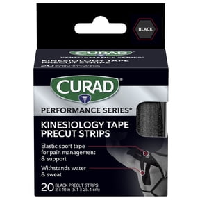 CURAD® Kinesiology Tape, Performance Series®, Pain Management, Sweat and Water-Resistant, 2 in x 10 in, 20 Strips