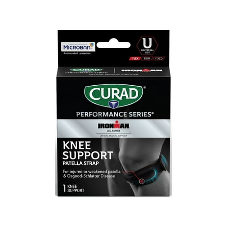 CURAD Performance Series IRONMAN Patella Strap Knee Support, Universal, 1 count