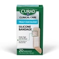 thumbnail image 1 of CURAD Truly Ouchless!® Silicone Bandages, .75" x 3", For Sensitive or Delicate Skin, Flexible Fabric, Protects Scrapes, Cuts & Burns, 20 ct per box (24 Total boxes), 1 of 6