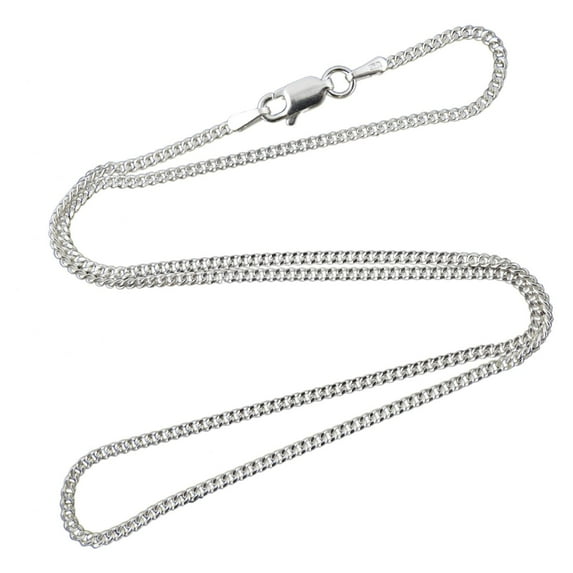 CURB Chain - 925 Sterling Silver 1.8mm 925 Italy 16", 18", 20", 24", 30 ...