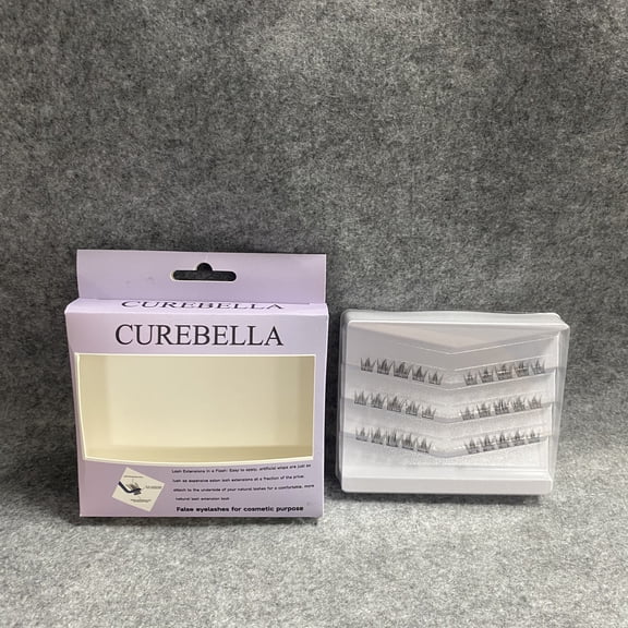 CUREBELLA False eyelashes for cosmetic purpose,Eyelash Extension Lengthening Wisps - Featherlight Synthetic Reusable Artificial Eyelashes