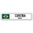 thumbnail image 1 of CURITIBA BRAZIL Street Sign Brazilian flag city country road wall gift, 1 of 5