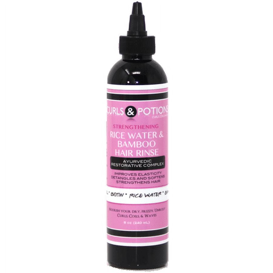 CURLS AND POTIONS Rice Water and Bamboo Strengthening Rinse