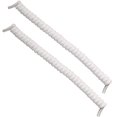 thumbnail image 1 of Rehabilitation Advantage Curly No-Tie Shoelaces – White, Elastic Coil Design, 6" to 45" Stretch, Ideal for Seniors, Athletes, All Ages – One Pair, 1 of 5