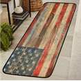 thumbnail image 1 of CURLYOOT American Flag Vintage Runner Rug 2'x6' Washable Kitchen Runner Rug Indoor Non Slip Laundry Rugs Floor Carpet for Hallway Kitchen Entryway Bedroom Living Room, 1 of 9