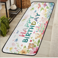 thumbnail image 1 of CURLYOOT Birthdays Animal Celebration Theme Runner Rug 2'x6' Washable Kitchen Runner Rug Indoor Non Slip Laundry Rugs Floor Carpet for Hallway Kitchen Entryway Bedroom Living Room, 1 of 9