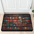thumbnail image 1 of CURLYOOT Books Old Library Door Mat 24" x 36" Absorbent Front Doormat Entrance Mat Non-Slip Washable Welcome Mats Floor Mats for Entryway Indoor Outdoor, 1 of 8