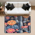 thumbnail image 1 of CURLYOOT Cactus Rug for Living Room Bedroom, 4x6 Ft Washable Area Rug, Non Slip Rugs for Entryway, Desert Flowers Large Carpet for Indoor Dining Room, 1 of 7