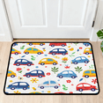 thumbnail image 1 of CURLYOOT Cartoon Transportation Car Front Door Mat, Washable Non-Slip Door Mat, Indoor Outdoor Floor Mats Absorbent Welcome Doormat for Entrance 20" x 30", 1 of 8