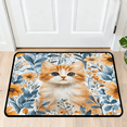 thumbnail image 1 of CURLYOOT Cat Flower Door Mat 24" x 36" Absorbent Front Doormat Entrance Mat Non-Slip Washable Welcome Mats Farmhouse Floor Mats for Entryway Indoor Outdoor, 1 of 8