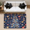 thumbnail image 1 of CURLYOOT Christmas Tree Area Rug 3x5 Ft Rugs for Entryway Entrance Kitchen, Washable Non Slip Floral Rustic Indoor Floor Carpet for Bedroom Living Room, 1 of 7