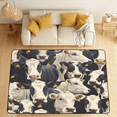 thumbnail image 1 of CURLYOOT Cute Cows Area Rugs 5'x7' Washable Rug Large Living Room Rug Non Slip Cow Print Indoor Floor Carpet for Dining Room Bedroom Home, 1 of 8