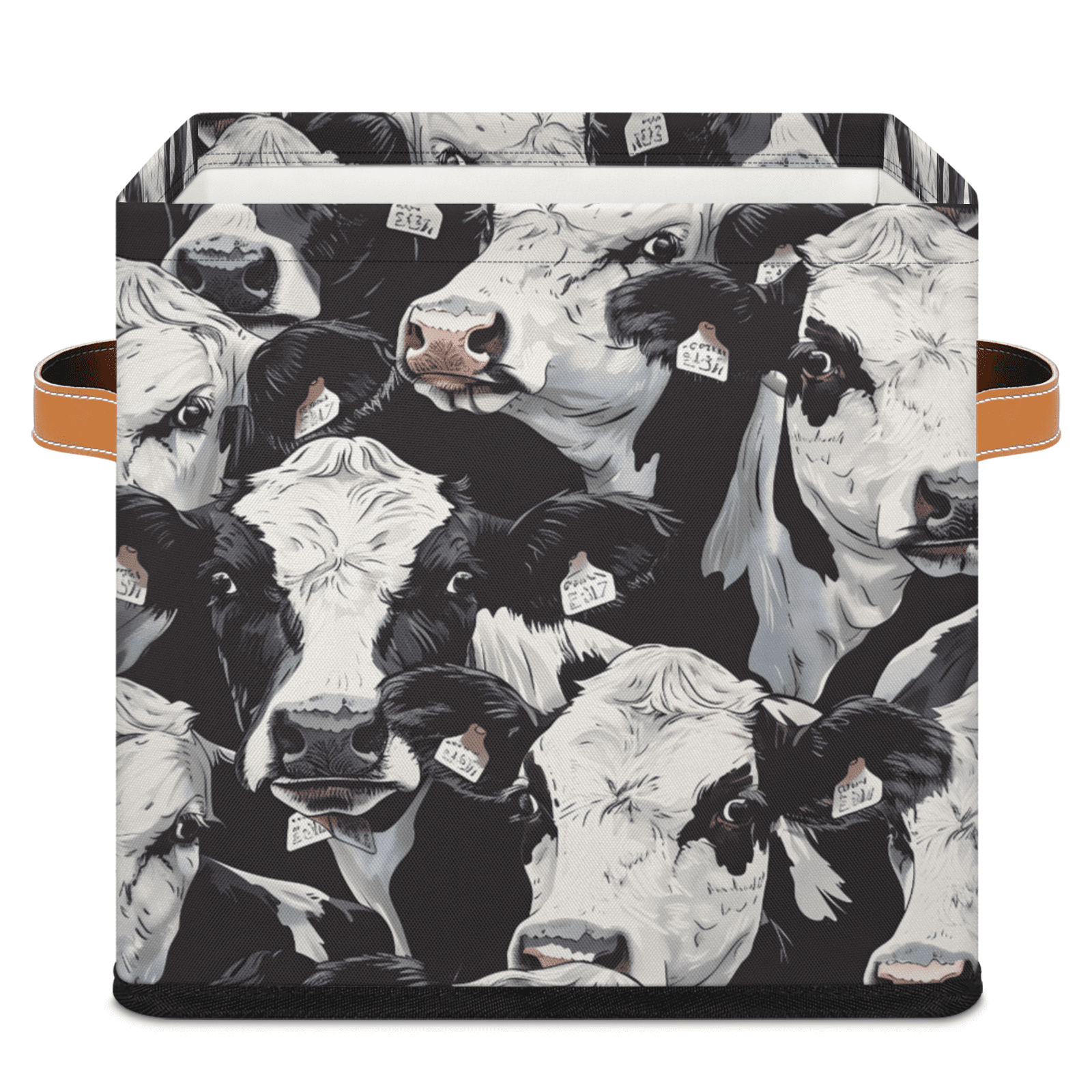CURLYOOT Cute Cows Cube Storage Bin 11 Inch Fabric Storage Cube for ...
