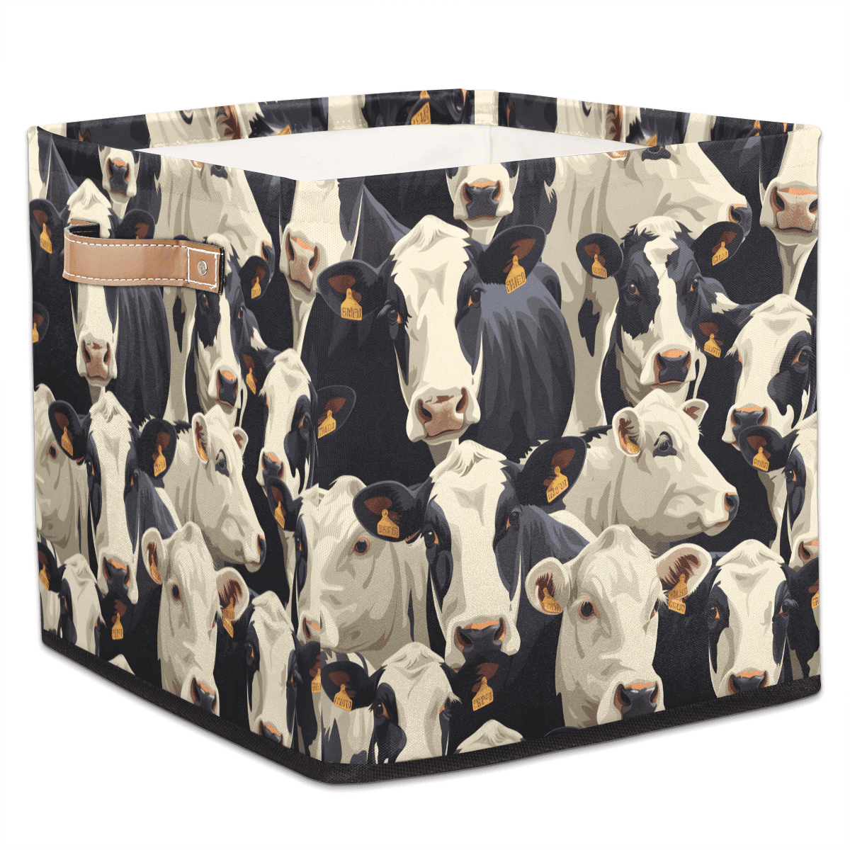 CURLYOOT Cute Cows Cube Storage Bin, 13 x 13 x 13 Storage Cube Bins for ...