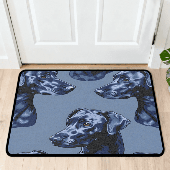 CURLYOOT Dog Door Mat 24" x 36" Absorbent Front Doormat Entrance Mat Non-Slip Washable Welcome Mats Floor Mats for Entryway Indoor Outdoor