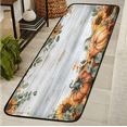 thumbnail image 1 of CURLYOOT Fall wooden Pumpkin Leaves Runner Rug 2'x6' Washable Kitchen Runner Rug Indoor Non Slip Laundry Rugs Floor Carpet for Hallway Kitchen Entryway Bedroom Living Room, 1 of 9
