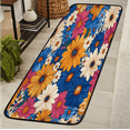 thumbnail image 1 of CURLYOOT Farmhouse Daisy Runner Rug 2'x6' Washable Kitchen Runner Rug Indoor Non Slip Laundry Rugs Floor Carpet for Hallway Kitchen Entryway Bedroom Living Room, 1 of 9