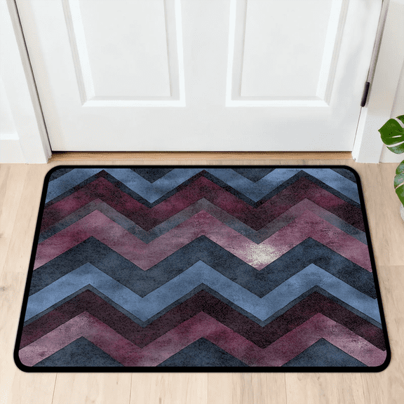 CURLYOOT Farmhouse Wood Indoor Doormat, Non-Slip Absorbent Door Mat 24" x 16", Watercolor Entrance Floor Mat Washable Entry Doormats for Entryway Front Back Door