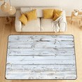 thumbnail image 1 of CURLYOOT Farmhouse Wooden Area Rugs for Living Room Bedroom, 4' 10" x 6' 8" Washable Rug, Floor Carpet with Non Slip Backing for Dining Room Indoor, 1 of 8