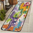 thumbnail image 1 of CURLYOOT Funny Dinosaur Runner Rug 2'x6' Washable Kitchen Runner Rug Indoor Non Slip Laundry Rugs Floor Carpet for Hallway Kitchen Entryway Bedroom Living Room, 1 of 9