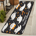 thumbnail image 1 of CURLYOOT Ghost Bow Runner Rug 2'x6' Washable Kitchen Runner Rug Indoor Non Slip Laundry Rugs Cute Halloween Floor Carpet for Hallway Kitchen Entryway Bedroom Living Room, 1 of 9