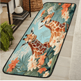 thumbnail image 1 of CURLYOOT Giraffe African Animals Runner Rug 2'x6' Washable Kitchen Runner Rug Indoor Non Slip Laundry Rugs Floor Carpet for Hallway Kitchen Entryway Bedroom Living Room, 1 of 9