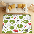 thumbnail image 1 of CURLYOOT Golf Area Rugs for Living Room Bedroom, 4' 10" x 6' 8" Washable Rug, Golf Club Floor Carpet with Non Slip Backing for Dining Room Indoor, 1 of 8